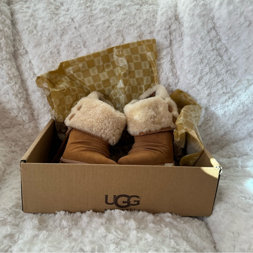 UGG Heel Booties style GEORGETTE size 7 COZY❄️ offers welcome!